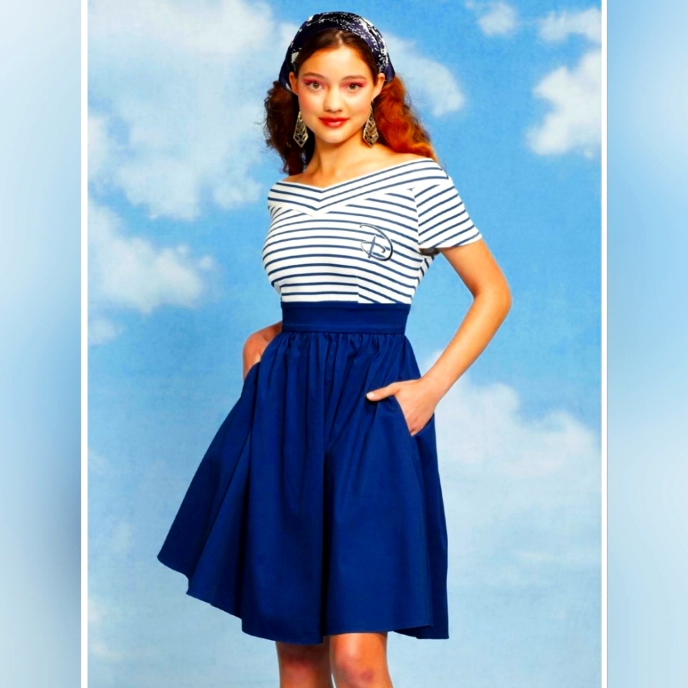 NWT Marine inspired Disney dress size L Her Universe